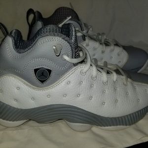 White & Grey Jordans